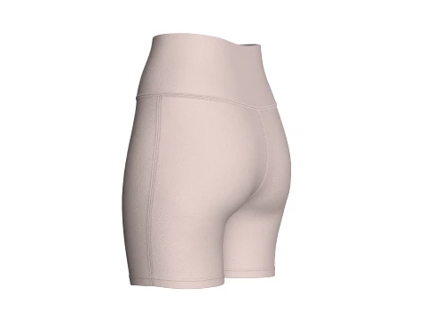 Shorts de ioga de cintura alta para meninas Modelo 3D