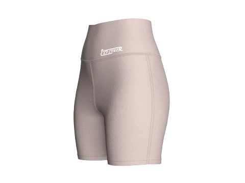 Shorts de ioga de cintura alta para meninas Modelo 3D