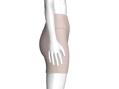 Shorts de ioga de cintura alta para meninas Modelo 3D