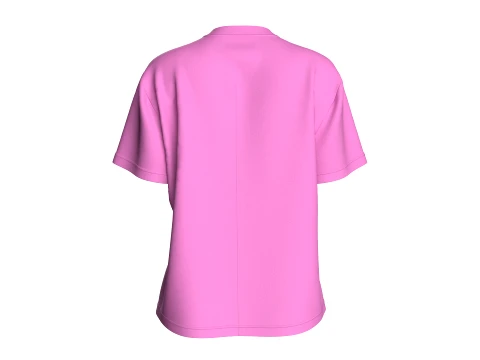 Girls Mandarin Shirt With Pocket 3D Model