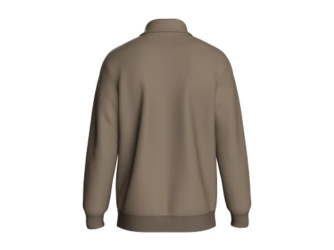 Men Collared Multi-Zip Jacket 3D Model