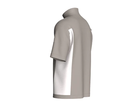 Men Letter Printed Zip-Up Jacket 3D Model