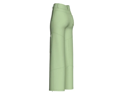 Girls Zip-Detail Cargo Pant 3D Model