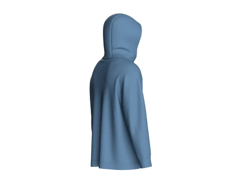 Men Multi-Pocket Hooded Jacket 3D Model