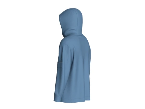 Men Multi-Pocket Hooded Jacket 3D Model