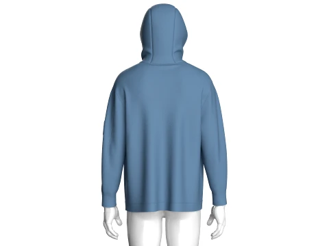 Men Multi-Pocket Hooded Jacket 3D Model