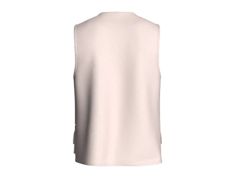Men Zip-Up Vest With Cargo Pockets 3D Model