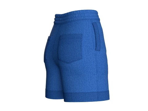 Girls High-Waisted Drawstring Denim Shorts 3D Model