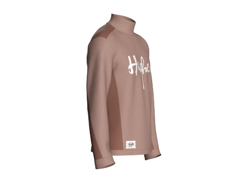Men High Neck Printed Sweatshirt 3D Model