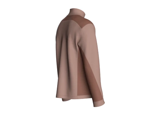 Men High Neck Printed Sweatshirt 3D Model