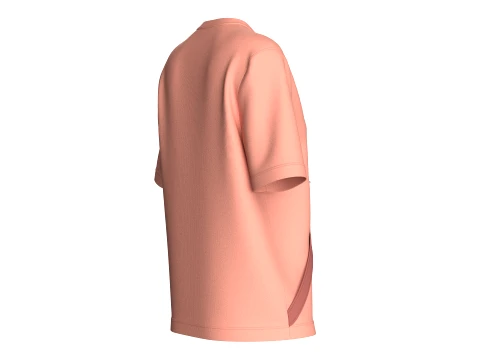 Girls Printed Cross Body Zip Pocket T-Shirt 3D Model