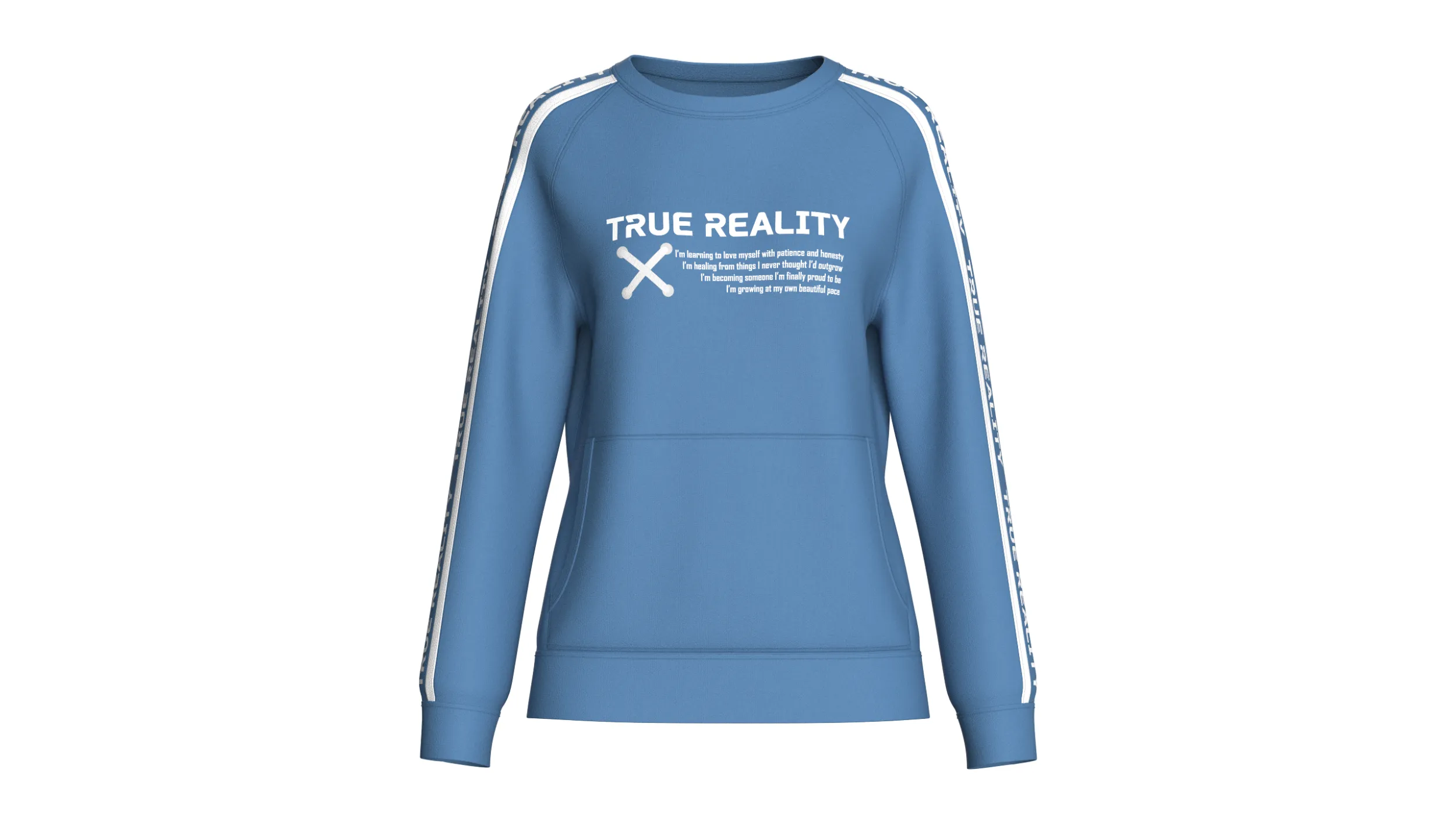 Girls Letter Printed Sweatshirt With Pocket 3D Model .c4d .max .obj .3ds .fbx .stl .blend