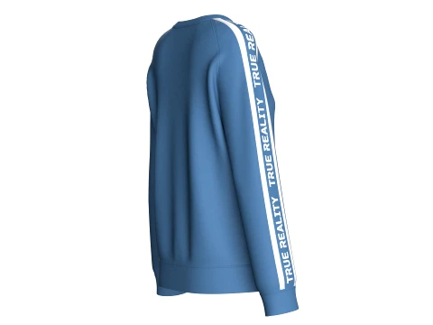 Girls Letter Printed Sweatshirt With Pocket 3D Model