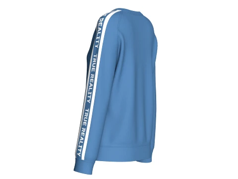 Girls Letter Printed Sweatshirt With Pocket 3D Model