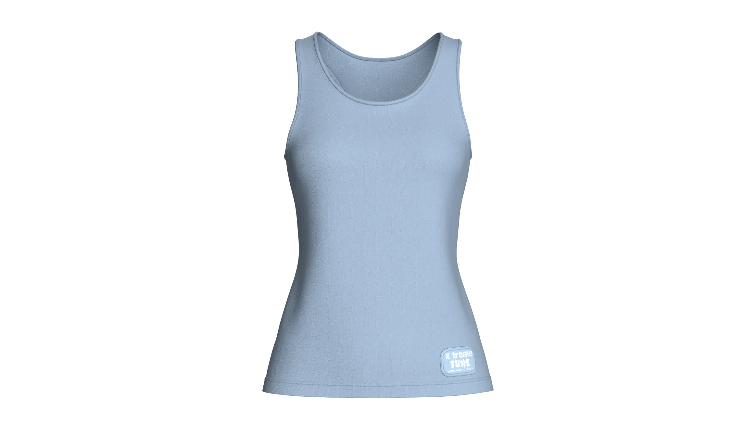 Girls Slim-Fit Racerback Tank Top 3D Model .c4d .max .obj .3ds .fbx .stl .blend 