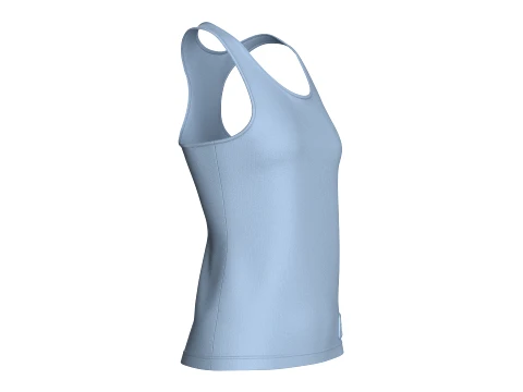 Girls Slim-Fit Racerback Tank Top 3D Model