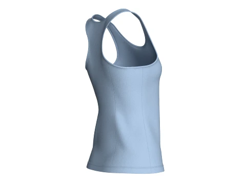 Girls Slim-Fit Racerback Tank Top 3D Model