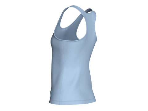 Girls Slim-Fit Racerback Tank Top 3D Model