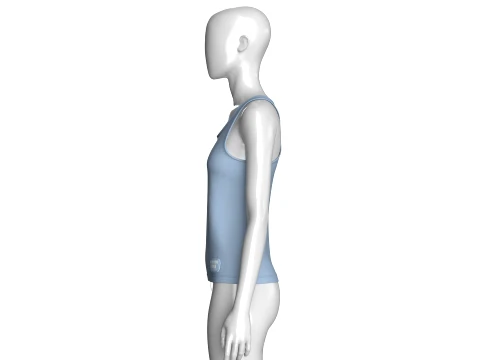 Girls Slim-Fit Racerback Tank Top 3D Model