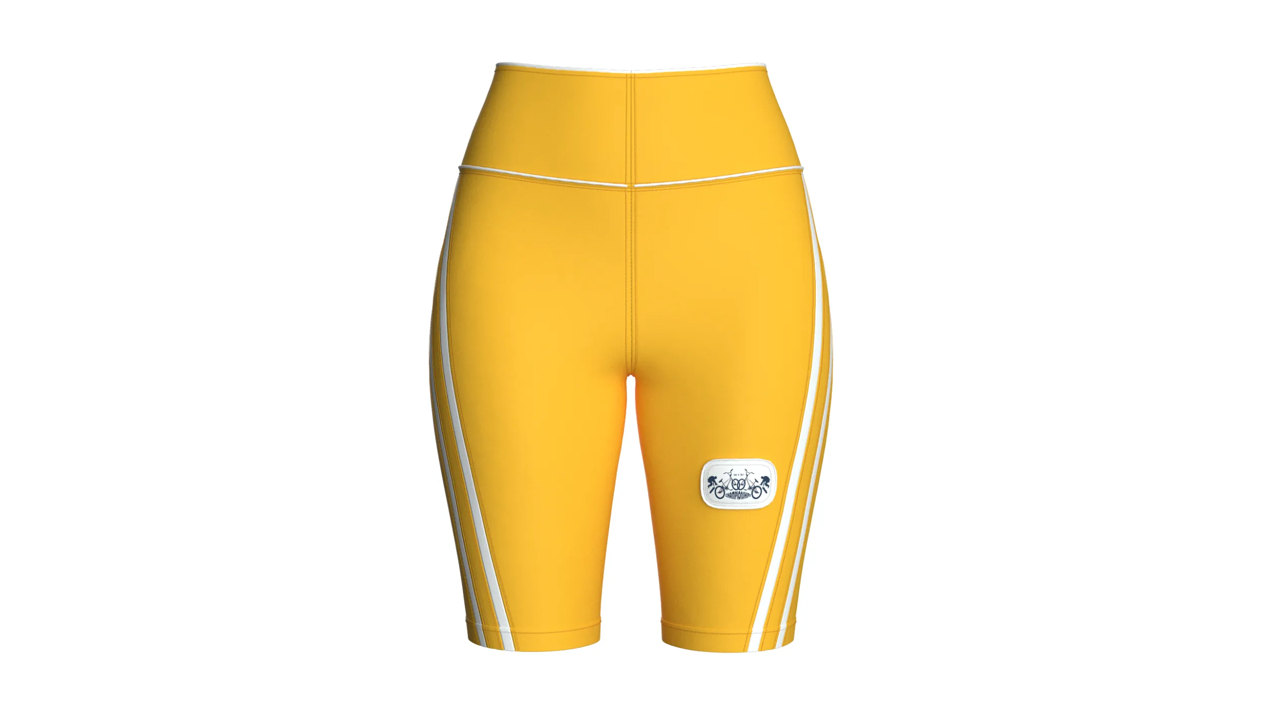 Girls High-Waisted Cycling Shorts 3D Model .c4d .max .obj .3ds .fbx .stl .blend 