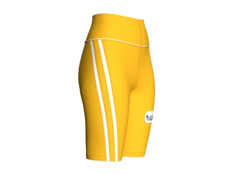 Girls High-Waisted Cycling Shorts 3D Model