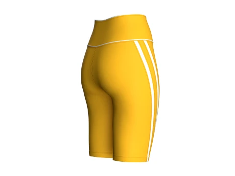 Girls High-Waisted Cycling Shorts 3D Model
