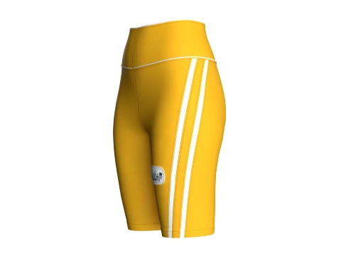 Girls High-Waisted Cycling Shorts 3D Model