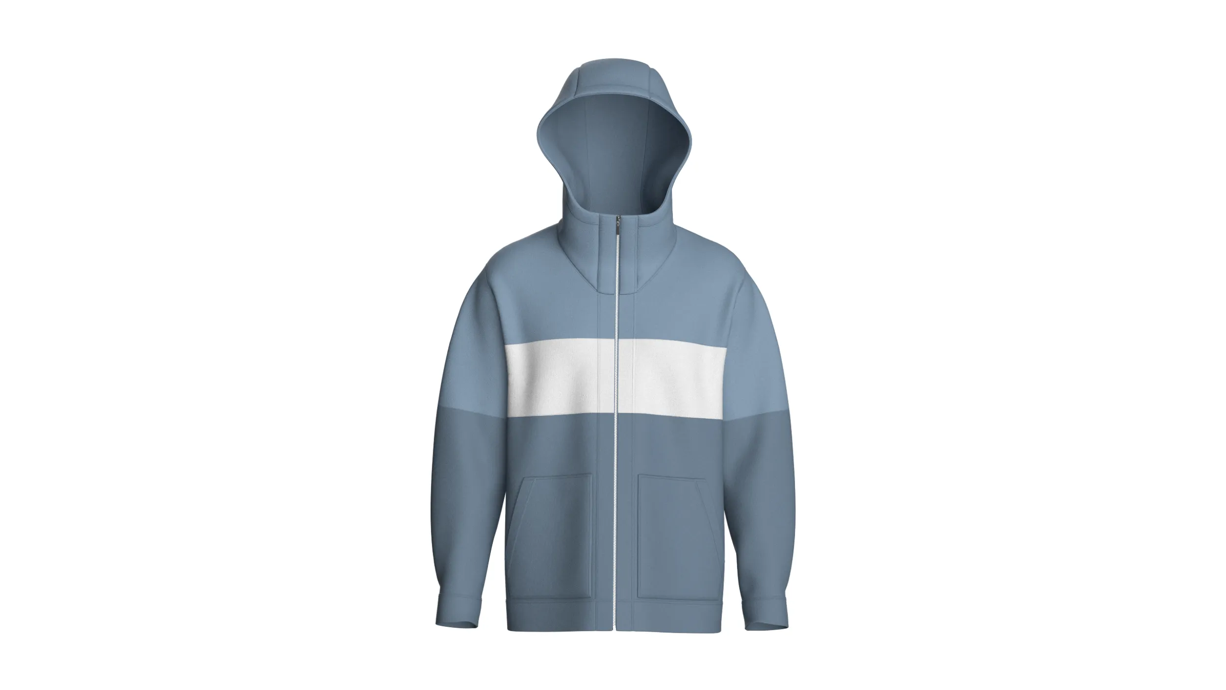 Men Multi-Color Hooded Jacket 3D Model .c4d .max .obj .3ds .fbx .stl .blend 
