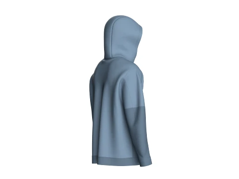 Men Multi-Color Hooded Jacket 3D Model