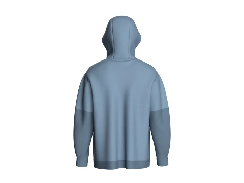 Men Multi-Color Hooded Jacket 3D Model