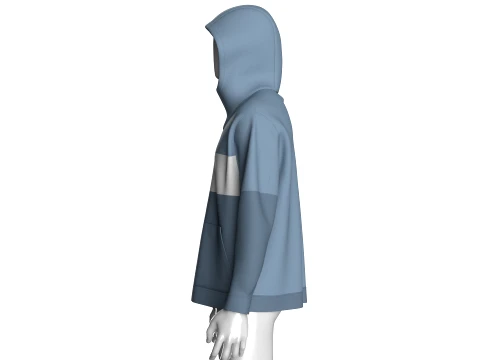Men Multi-Color Hooded Jacket 3D Model