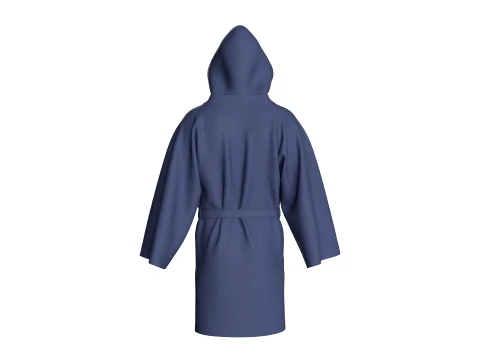 Men Hooded Bathrobe 3D Model