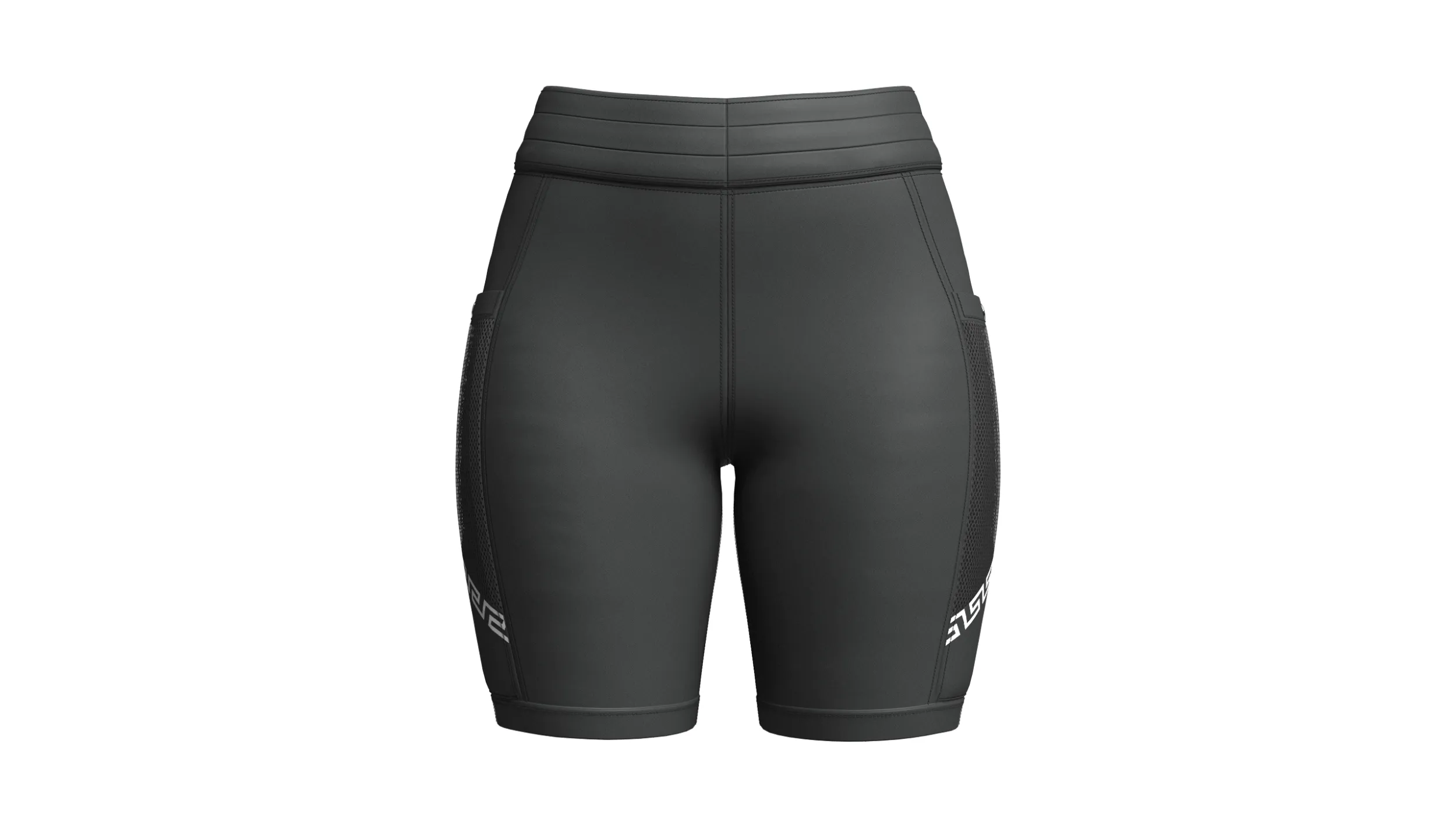 Girls High-Waisted Shorts With Side Mesh Pocket 3D Model .c4d .max .obj .3ds .fbx .stl .blend 