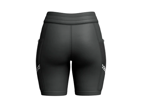 Girls High-Waisted Shorts With Side Mesh Pocket 3D Model
