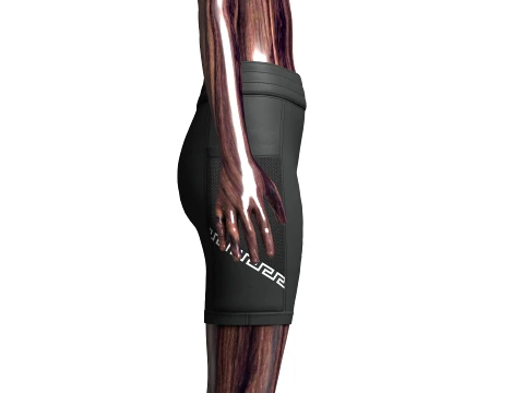 Girls High-Waisted Shorts With Side Mesh Pocket 3D Model