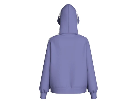 Girls Greek Key Side Taped Full-Zip Hoodie 3D Model