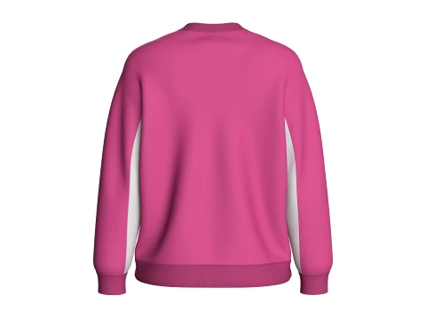 Girls Oversized Raglan Full-Zip Jacket 3D Model