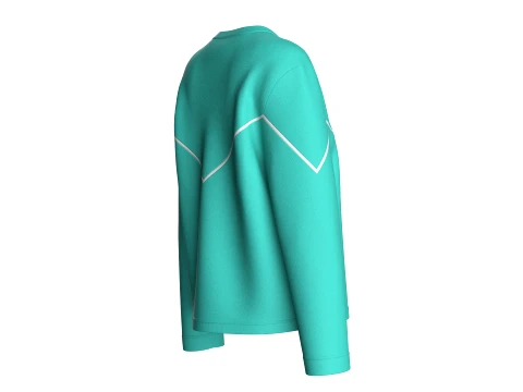 Girls Heart Cut-Out Sweatshirt 3D Model