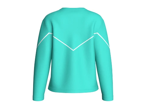 Girls Heart Cut-Out Sweatshirt 3D Model