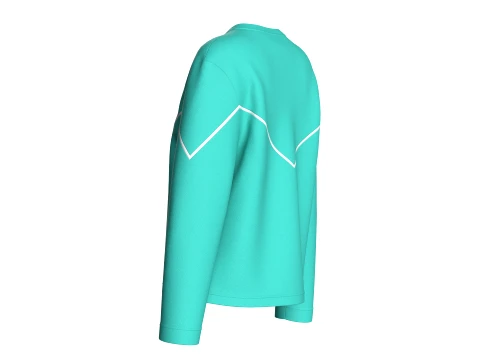 Girls Heart Cut-Out Sweatshirt 3D Model