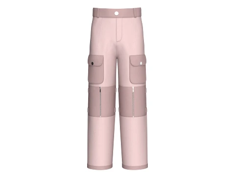 Men Multi-Pocket Utility Cargo Pant 3D Model