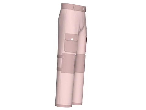 Men Multi-Pocket Utility Cargo Pant 3D Model