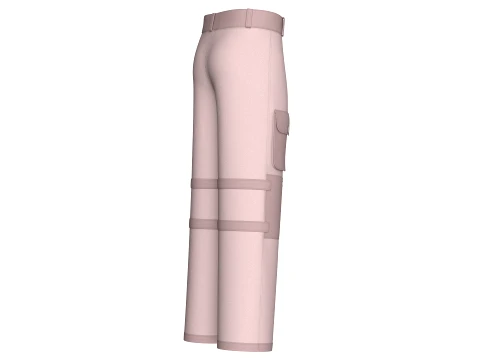 Men Multi-Pocket Utility Cargo Pant 3D Model