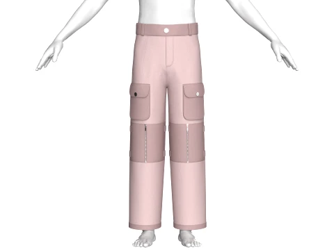 Men Multi-Pocket Utility Cargo Pant 3D Model