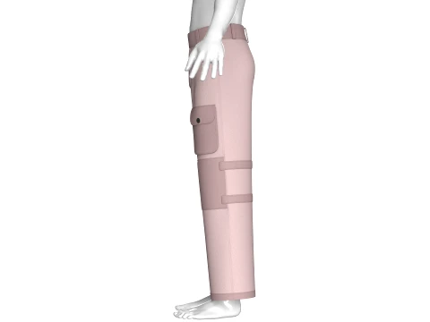 Men Multi-Pocket Utility Cargo Pant 3D Model