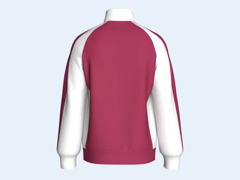 Men Raglan Sleeve Color-Block Jacket 3D Model