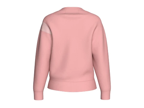 Girls Color Blocked V-Neck Sweatshirt 3D Model