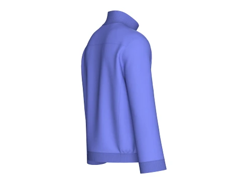 Men Full-Zip Jacket With Utility Cargo Pocket 3D Model