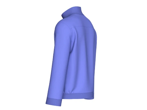 Men Full-Zip Jacket With Utility Cargo Pocket 3D Model