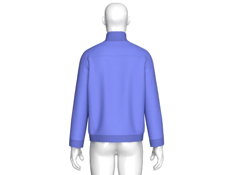 Men Full-Zip Jacket With Utility Cargo Pocket 3D Model